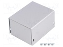 Enclosure: multipurpose; X: 57mm; Y: 72mm; Z: 43mm; AL BOX; aluminium