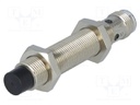 Sensor: inductive; Output conf: PNP / NO; 0÷8mm; 12÷24VDC; M12