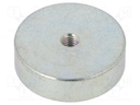 Magnet: permanent; neodymium; 105N; Ø: 25mm; H: 7mm; steel