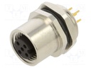 Connector: M12; socket; male; straight; PIN: 5; 60V; 2A; IP67
