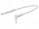 Test lead; 10A; banana plug 2mm,angular banana plug 2mm; Len: 1m