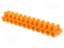 Terminal block; screw terminal; ways: 12; 6÷16mm2; terminals: 24
