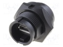 Socket; USB B micro; Data-Con-X; THT; USB 2.0; IP67,IP68