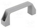 Handle; Mat: technopolymer (PA); grey; H: 38mm; L: 109mm; W: 21mm