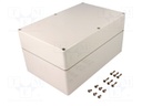 Enclosure: multipurpose; X: 160mm; Y: 250mm; Z: 125mm; EURONORD; ABS