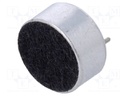 Microphone; Body dim: Ø9.7x5.2mm; 2.2kΩ; 0.8mA; 1.5÷10V; SNR: 60dB