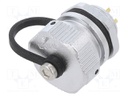 WY16; socket; female; PIN: 4; IP67; 15A; soldering; 500V; 2mm2; 14AWG
