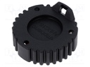 Socket cover; AHD; PIN: 9; black