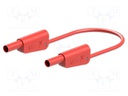 Test lead; 32A; 4mm banana plug-4mm banana plug; Len: 1m; red