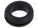 Grommet; black; UL94HB; TPR