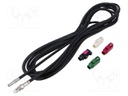 Cable; Fakra socket,FME socket; black; straight; 5m