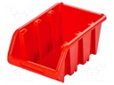 Container: cuvette; red; 390x240x180mm; TRUCK; BINEER