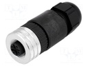 Plug; M12; PIN: 4; female; A code-DeviceNet / CANopen; for cable