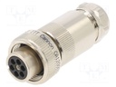 Plug; Connector: circular; female; PIN: 7; silver plated; IP65