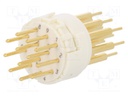 Connector: M23; PIN: 12; male; THT; 200V; 8A; Series: Han M23