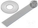 Wire: ribbon; 0.635mm; solid; Cu; 34x30AWG; unshielded; LSZH; grey