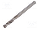 Drill bit; for metal; Ø: 4mm; L: 55mm; HSS-CO; Features: grind blade