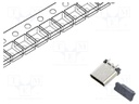 Connector: USB C; socket; SMT; PIN: 24; vertical; top board mount