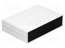 Enclosure: with panel; X: 260mm; Y: 180mm; Z: 65mm; ABS; light grey