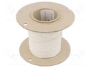 Insulating tube; Mat: silicone; white; Øint: 0.5mm