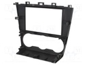 Radio mounting frame; Subaru; 2 DIN; black gloss