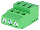 PCB terminal block; angled 90°; 5mm; ways: 3; on PCBs; 2.5mm2; 24A