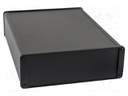 Enclosure: shielding; X: 165mm; Y: 220mm; Z: 55mm; aluminium; black