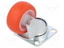 Transport wheel; Ø: 40mm; W: 18mm; H: 59mm; torsional; 400N; 40kg