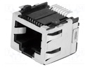 Socket; RJ45; PIN: 8; Cat: 5; shielded; gold-plated; Layout: 8p8c; SMT