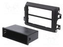Radio mounting frame; Fiat; 2 DIN; matt black