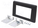 Radio mounting frame; Nissan,Opel,Renault; 2 DIN; black