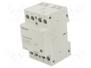 Contactor: 4-pole installation; 63A; 24VAC; 24VDC; NC x2 + NO x2