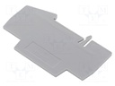 End/partition plate; grey; Width: 2mm; Ht: 53mm; L: 88.7mm