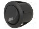 ROCKER; SPST; Pos: 2; OFF-ON; 20A/14VDC; black; LED; Rcont max: 50mΩ