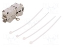 Coupler; Cat: 6a; for cable; straight