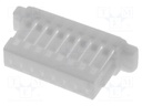 Plug; wire-board; female; 1mm; PIN: 8; w/o contacts; for cable; 50V