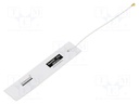 Antenna; LTE; linear; 50Ω; 410÷470MHz; 101x20x0.15mm; IPEX