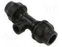Splice terminal: clamping; for PE pipes; Plast; Medium: water