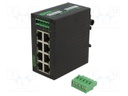 Switch Ethernet; unmanaged; Number of ports: 8; 9÷48VDC; RJ45