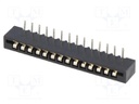 Connector: FFC (FPC); angled 90°; PIN: 14; NON-ZIF; THT; tinned