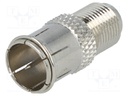 Coupler; F socket,F plug "quick"