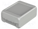 Enclosure: multipurpose; X: 80mm; Y: 113mm; Z: 40mm; BOCUBE; ABS; grey