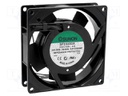 Fan: AC; axial; 230VAC; 92x92x25mm; 51(±7%)m3/h; 37dBA; 2350rpm