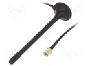Antenna; RF; 2dBi; linear; Mounting: magnet; 50Ω; Ø: 29.4mm; L: 121mm