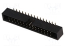 Socket; IDC; male; PIN: 30; vertical; SMT; gold flash; 2mm