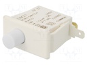 Switch: door; Pos: 2; SPDT; 10A/125VAC; white; Cutout: 28.4x14mm