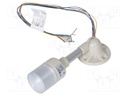 Signaller: signalling column; LED; red; 24VDC; 24VAC; 60mm
