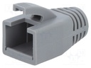 RJ45 plug boot; 8mm; Colour: grey