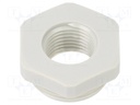 Reduction of threads for glands; Int.thread: M16; polyamide