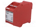 Module: safety relay; 24VAC; 24VDC; for DIN rail mounting; CS
